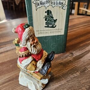 David Frykman Oh What Fun It Is To Ride Santa Special Ed Signed Christmas